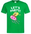 Мужская футболка Sponge Bob lets party Зеленый фото