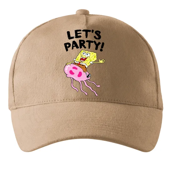 Кепка Sponge Bob lets party Песочный фото