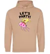 Мужская толстовка (худи) Sponge Bob lets party Песочный фото