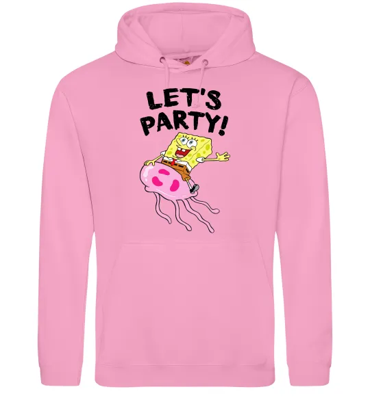 Жіноча толстовка (худі) Sponge Bob lets party Рожевий фото