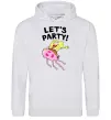 Женская толстовка (худи) Sponge Bob lets party Серый меланж фото