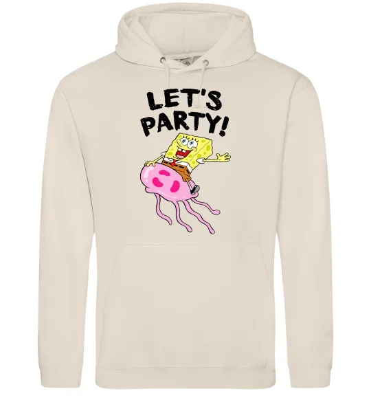 Женская толстовка (худи) Sponge Bob lets party Таш фото