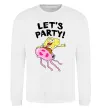 Світшот Sponge Bob lets party Білий фото