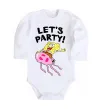 Дитячий бодік Sponge Bob lets party Білий фото