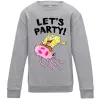 Детский Свитшот Sponge Bob lets party Серый меланж фото