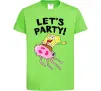 Дитяча футболка Sponge Bob lets party Лаймовий Дитяча футболка Sponge Bob lets party Лаймовий фото