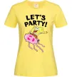 Женская футболка Sponge Bob lets party Лимонный фото