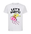 Детская футболка Sponge Bob lets party Белый фото