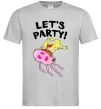 Мужская футболка Sponge Bob lets party Серый фото