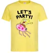 Мужская футболка Sponge Bob lets party Лимонный фото