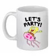 Чашка керамическая Sponge Bob lets party Белый фото
