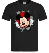 Чоловіча футболка Mickey підморгує Чорний фото