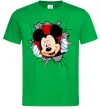 Чоловіча футболка Mickey підморгує Зелений фото