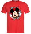 Чоловіча футболка Mickey підморгує Червоний фото