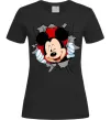 Женская футболка Mickey підморгує Черный фото