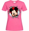 Женская футболка Mickey підморгує Ярко-розовый фото
