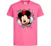 Детская футболка Mickey підморгує Ярко-розовый фото