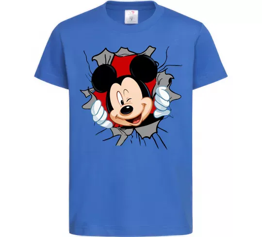 Детская футболка Mickey підморгує Ярко-синий фото