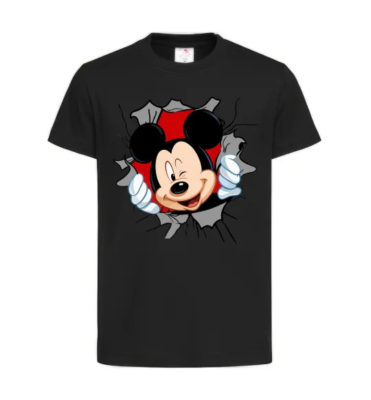 Детская футболка Mickey підморгує Черный фото