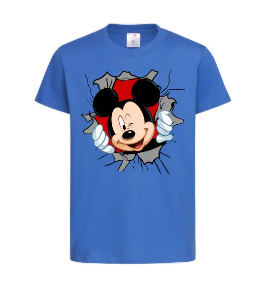Детская футболка Mickey підморгує Ярко-синий фото