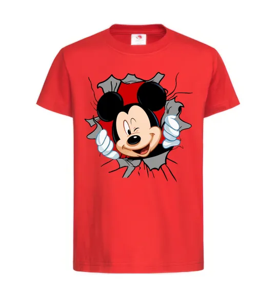 Детская футболка Mickey підморгує Красный фото