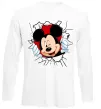 Лонгслів Mickey підморгує Білий фото