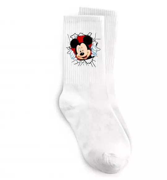 Носки Mickey підморгує Белый фото