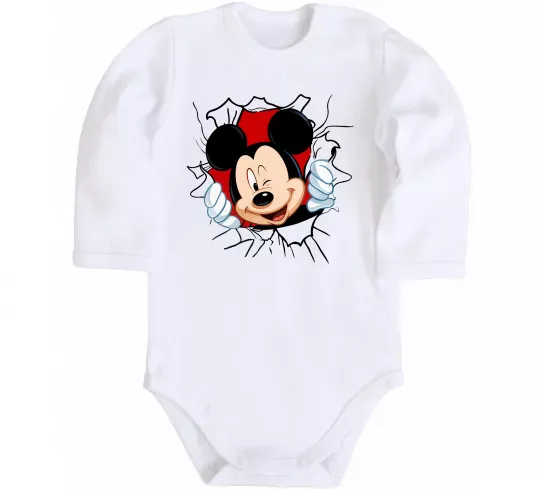 Детский боди Mickey підморгує Белый фото