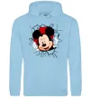 Мужская толстовка (худи) Mickey підморгує Голубой фото