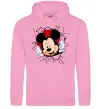 Женская толстовка (худи) Mickey підморгує Розовый фото