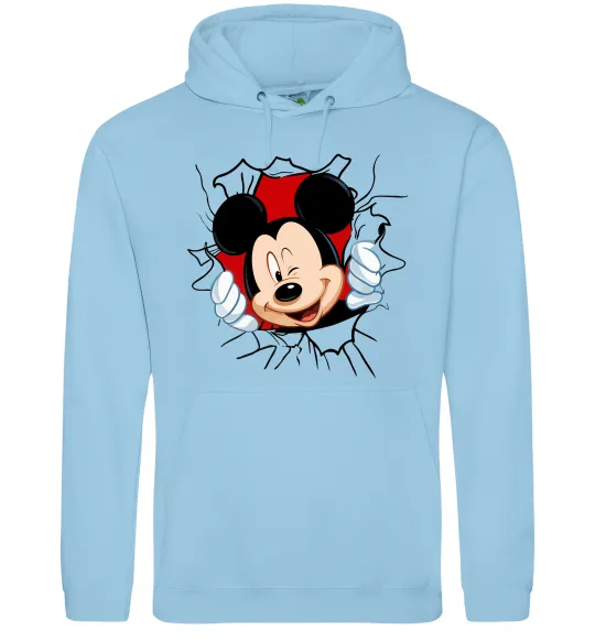 Женская толстовка (худи) Mickey підморгує Голубой фото