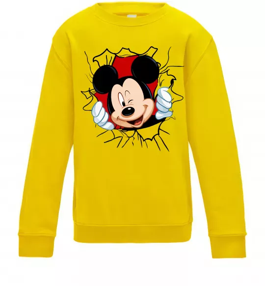 Детский Свитшот Mickey підморгує Солнечно желтый фото