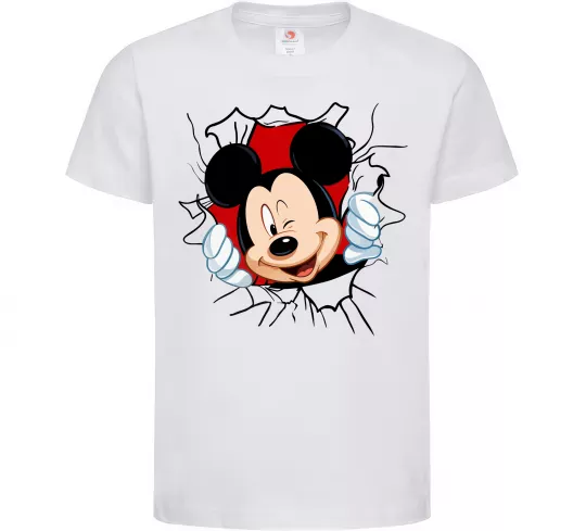 Детская футболка Mickey підморгує Белый фото
