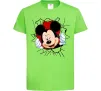 Детская футболка Mickey підморгує Лаймовый фото