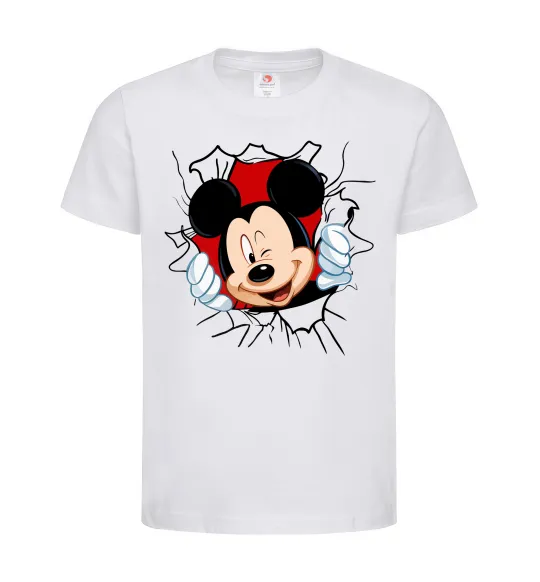 Детская футболка Mickey підморгує Белый фото