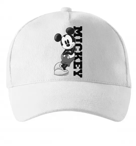 Кепка Чорно-білий Міккі Білий фото