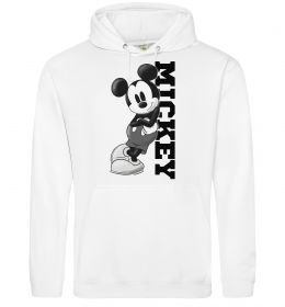 Мужская толстовка (худи) Чорно-білий Міккі