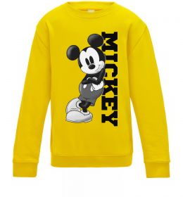Детский Свитшот Чорно-білий Міккі