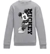 Детский Свитшот Чорно-білий Міккі Серый меланж фото