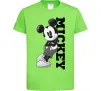 Детская футболка Чорно-білий Міккі Лаймовый Детская футболка Чорно-білий Міккі Лаймовый фото