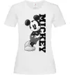 Женская футболка Чорно-білий Міккі Белый фото