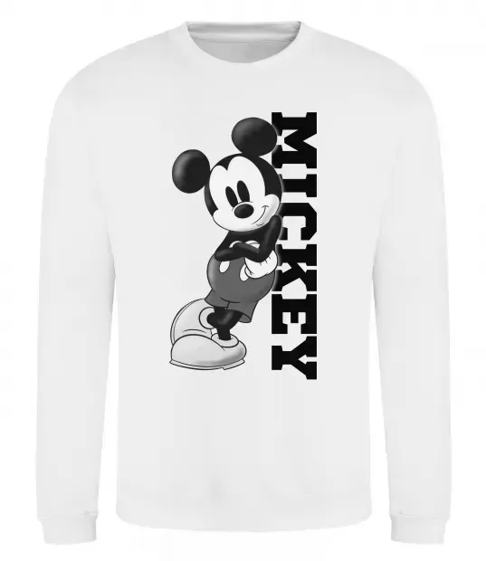 Свитшот Чорно-білий Міккі Белый фото