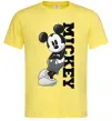 Мужская футболка Чорно-білий Міккі Лимонный фото