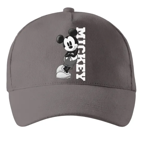 Кепка Чорно-білий Міккі Сірий фото