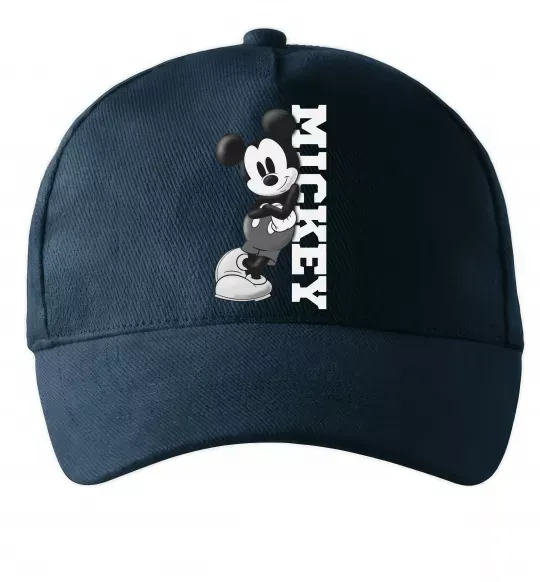 Кепка Чорно-білий Міккі Темно-синій фото