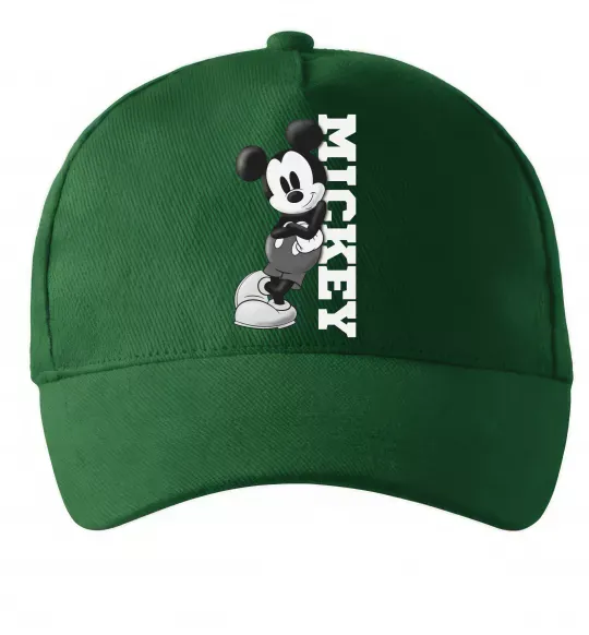 Кепка Чорно-білий Міккі Темно-зелений фото