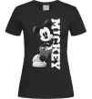 Женская футболка Чорно-білий Міккі Черный фото