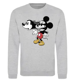Світшот Mickey Mouse crazy Сірий меланж фото