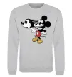 Світшот Mickey Mouse crazy Сірий меланж фото