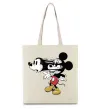 Еко-сумка Mickey Mouse crazy Бежевий Еко-сумка Mickey Mouse crazy Бежевий фото